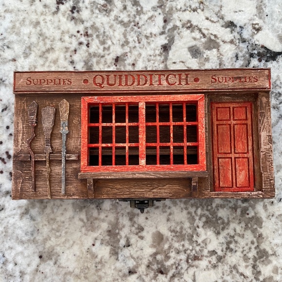 Harry Potter Quidditch Supplies Broom wooden pencil holder handmade from Etsy